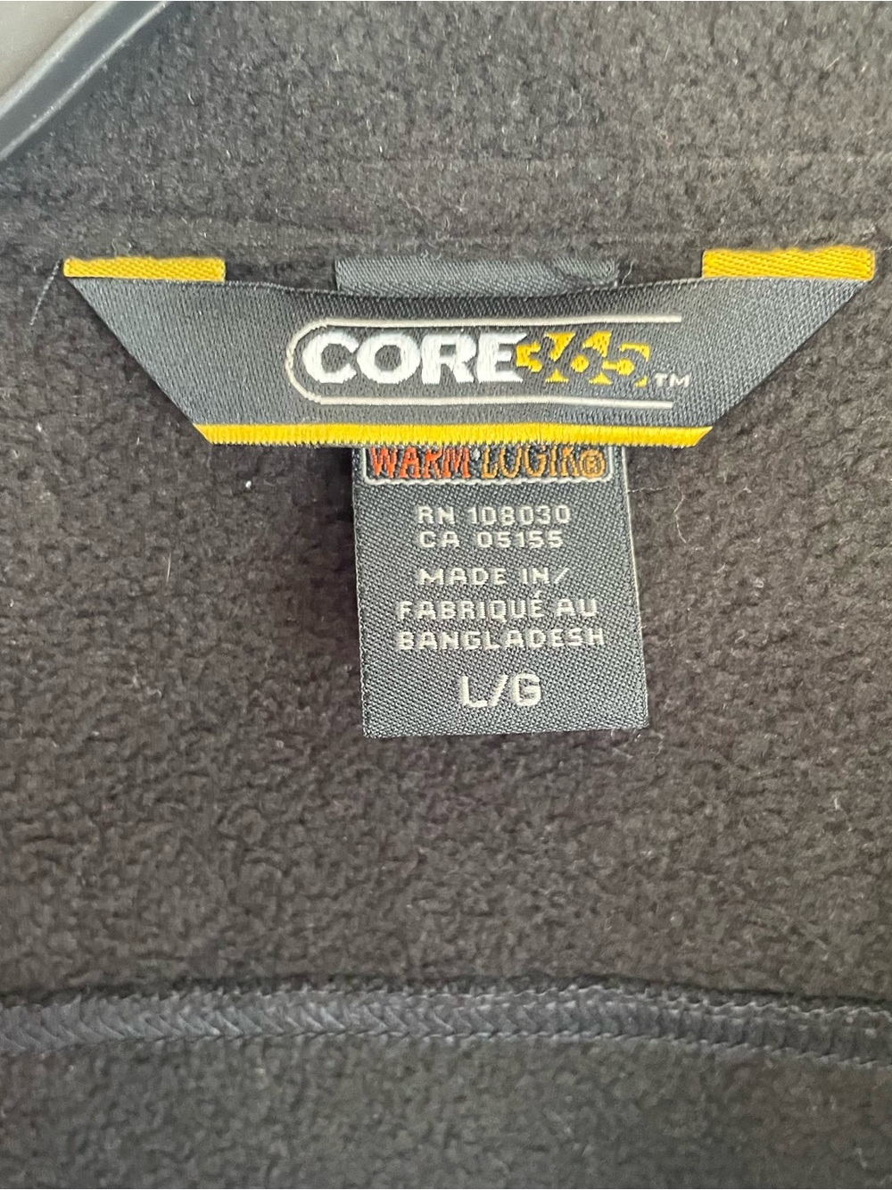 CORE365 Black Full-Zip Lightweight Windbreaker Jacket Logo Men’s L - Picture 6 of 12
